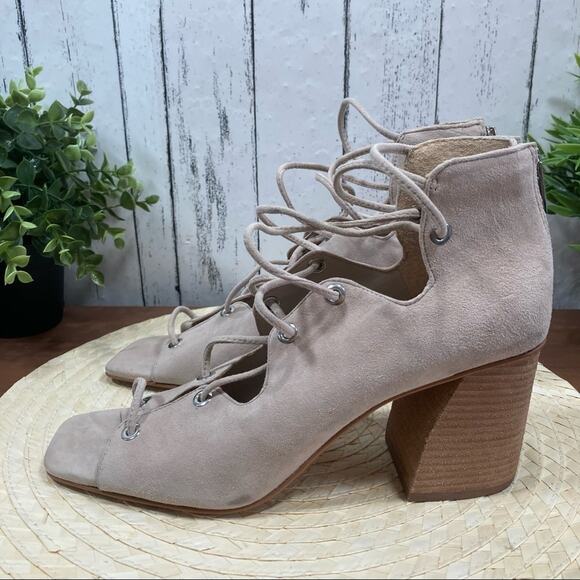 Vince Camuto Nahara Lace Up Block Heel Sandals Size 10 - Picture 4 of 10